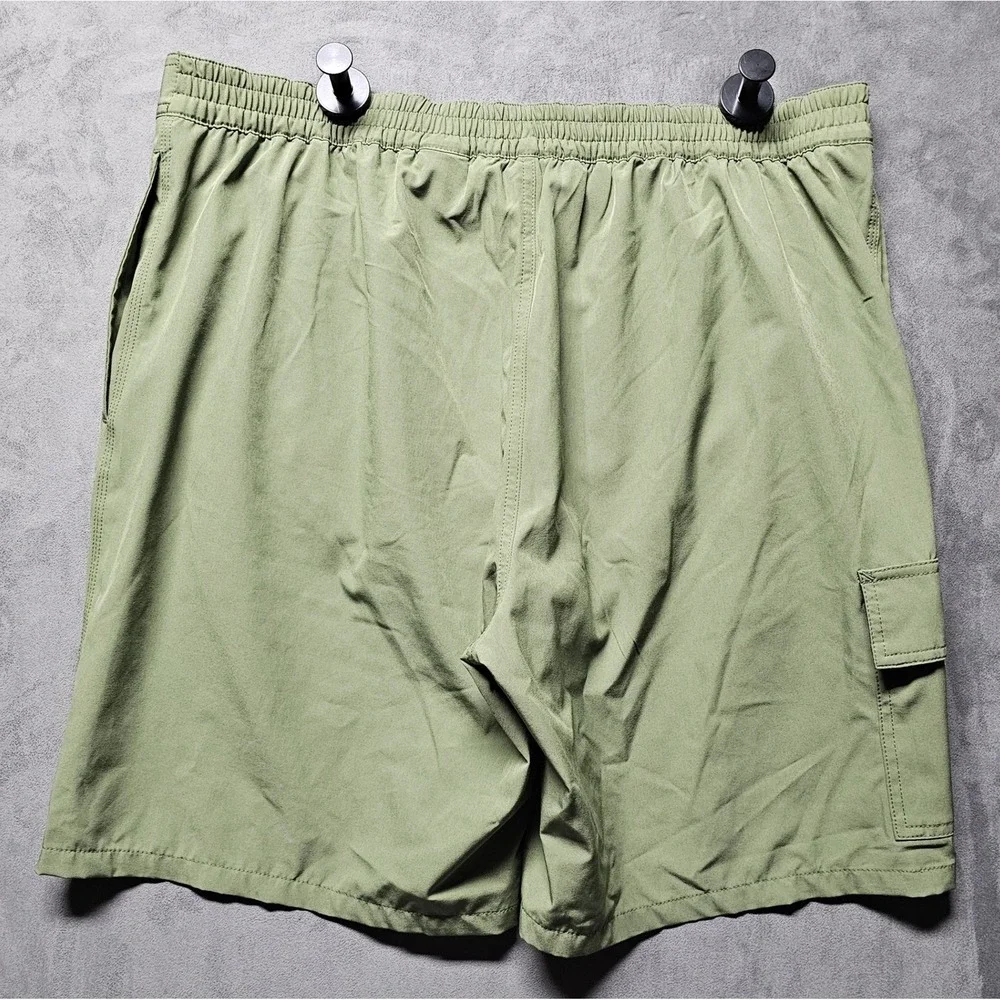 Polo Ralph Lauren‎ Olive Green Cargo Swim Trunks Board Shorts Mens XL Mesh Lined